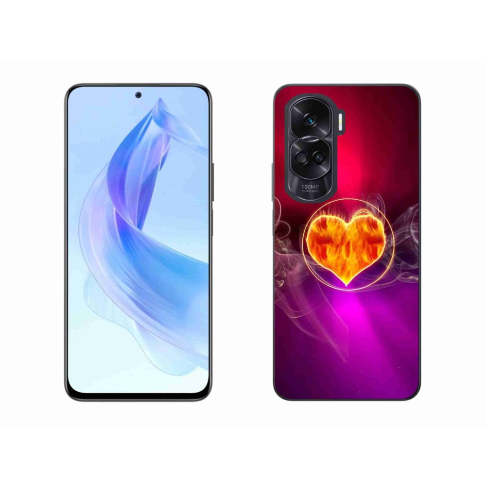 Zselés borítás mmCase a Honor 90 Lite-hoz - tüzes szív
