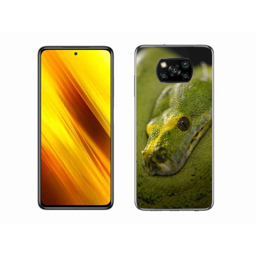 Gél borítás mmCase a Xiaomi Poco X3 Pro számára - kígyó 2