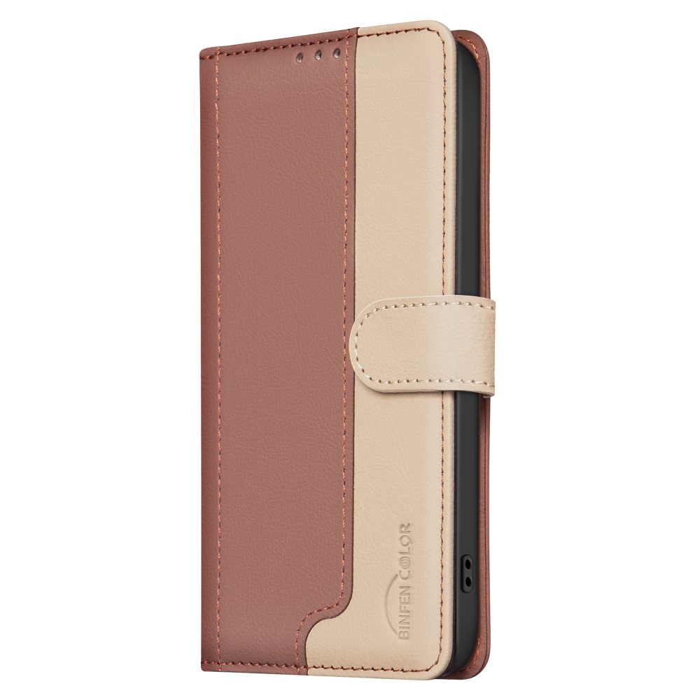 BNF DUO könyvtáska Xiaomi 15 Pro-hoz - barna