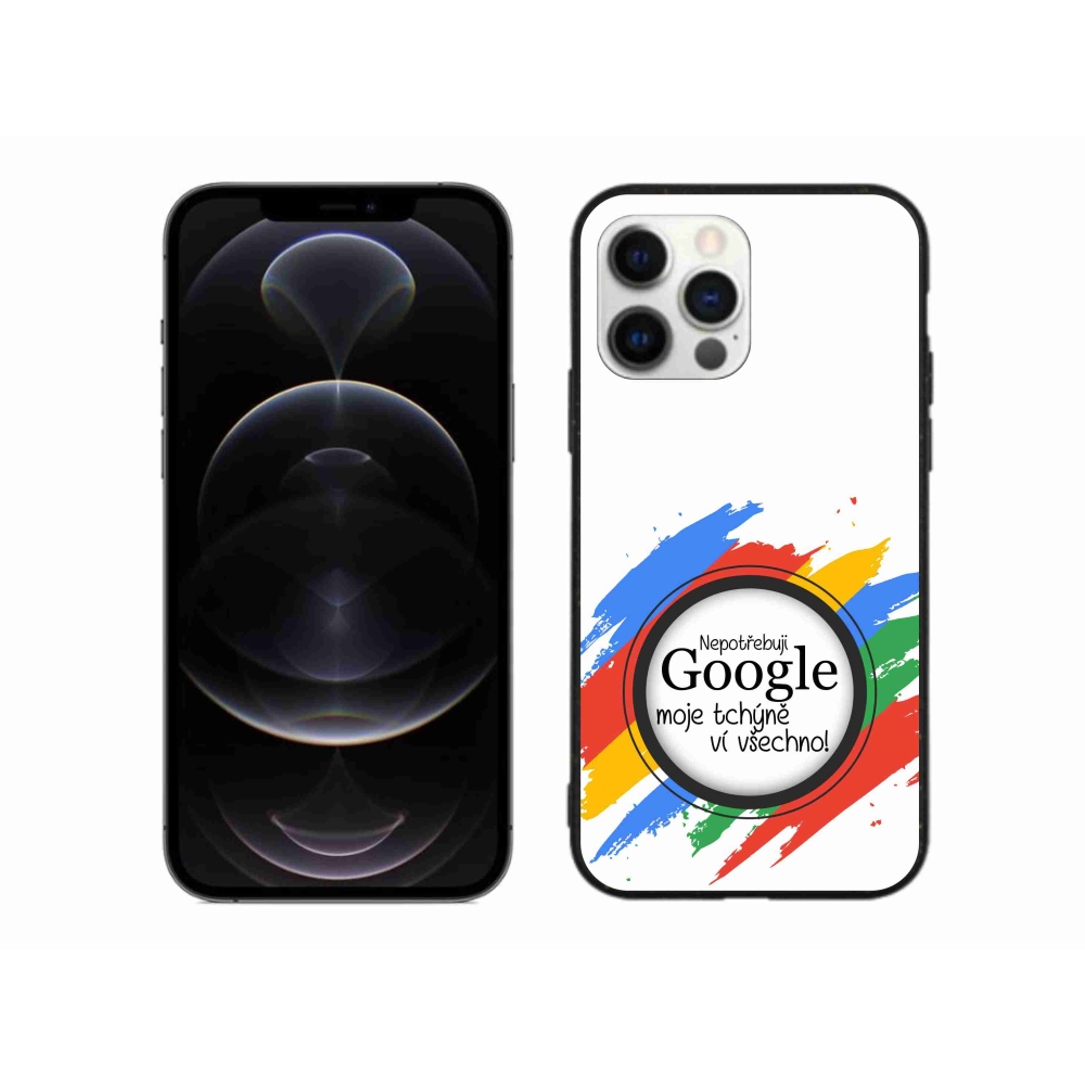 Gél borítás mmCase iPhone 12 Pro Max készülékhez - anyós tudja, hogy minden fehér háttérrel rendelkezik