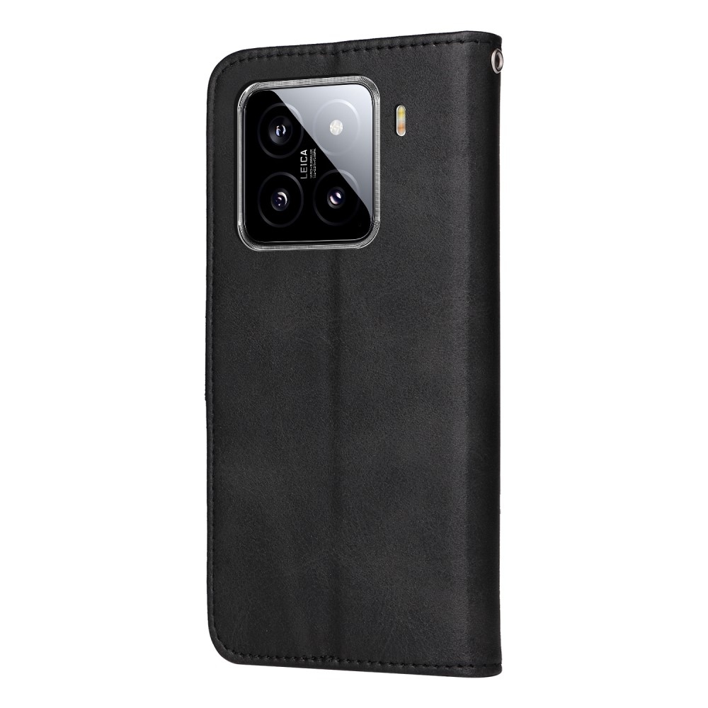 Vérrögök könyv tok Xiaomi 15 - fekete
