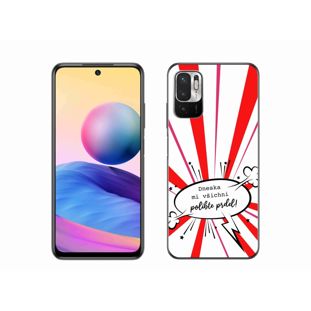 Gél borító mmCase a Xiaomi Poco M3 Pro/5G számára - vicces szöveg 15 fehér háttérrel