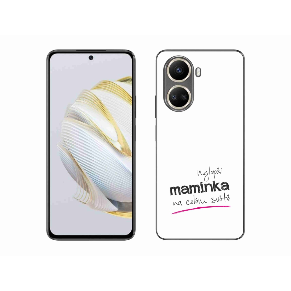 Gél borító mmCase a Huawei Nova 10 SE - legjobb anya 4 fehér háttérrel