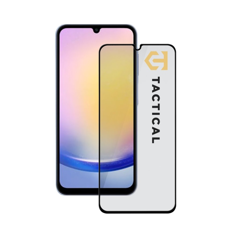 Taktikai üvegpajzs 5D üveg a Samsung Galaxy A25 5G Fekete számára