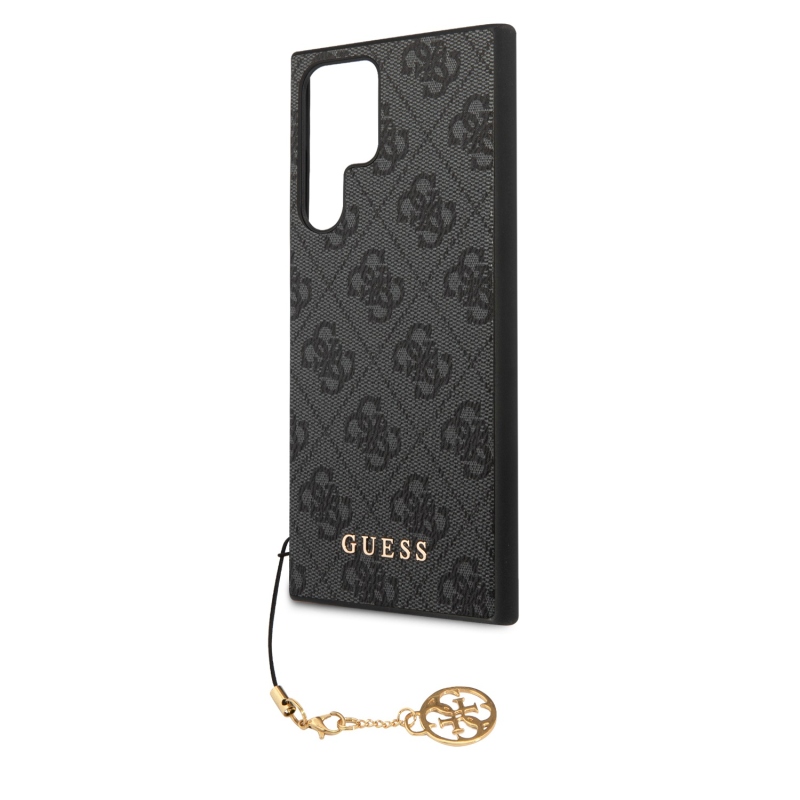 Guess 4G Charm hátlap Samsung Galaxy S24 Ultra szürke borítóhoz