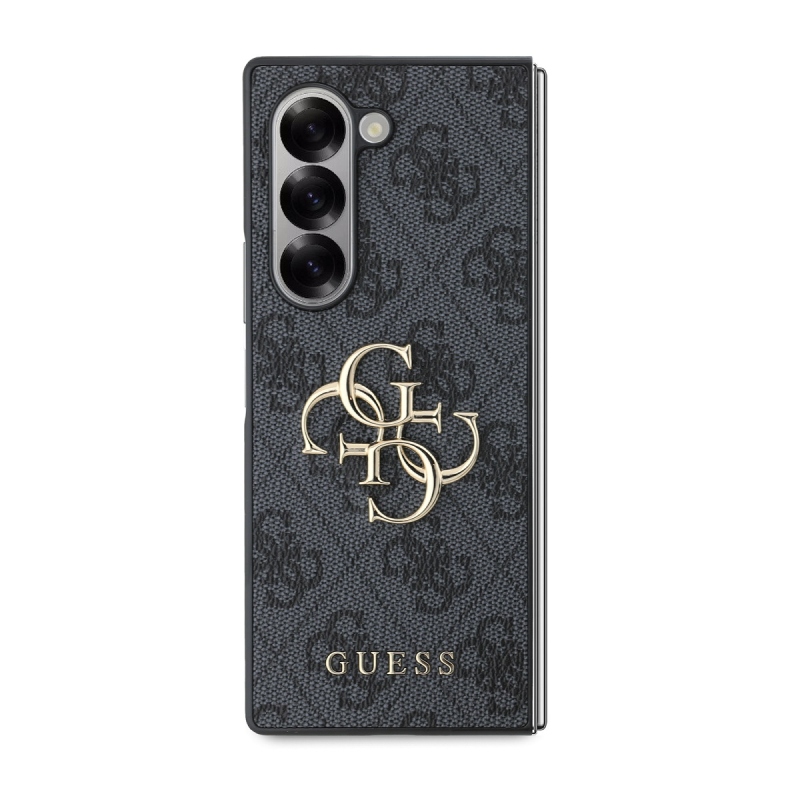 Guess PU 4G fém logós hátlap Samsung Galaxy Z Fold 6 szürke szürke