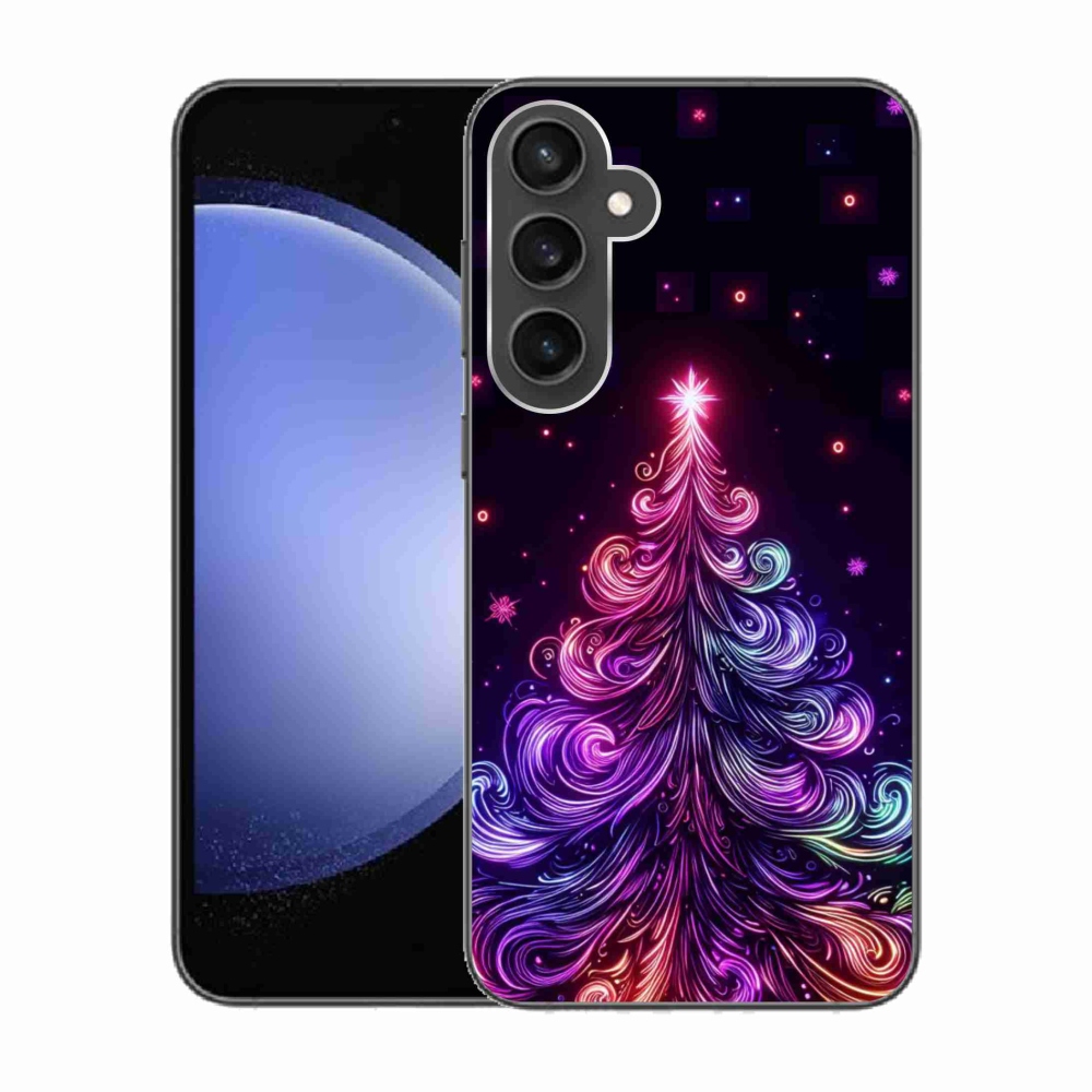 Gél borító mmCase Samsung Galaxy S23 FE - neon karácsonyfa 1