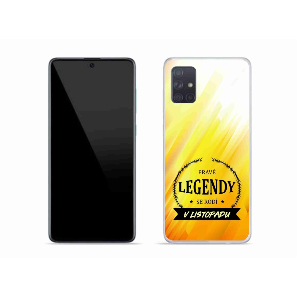 Gél borítás mmCase Samsung Galaxy A51 - Legendák novemberben sárga háttérrel