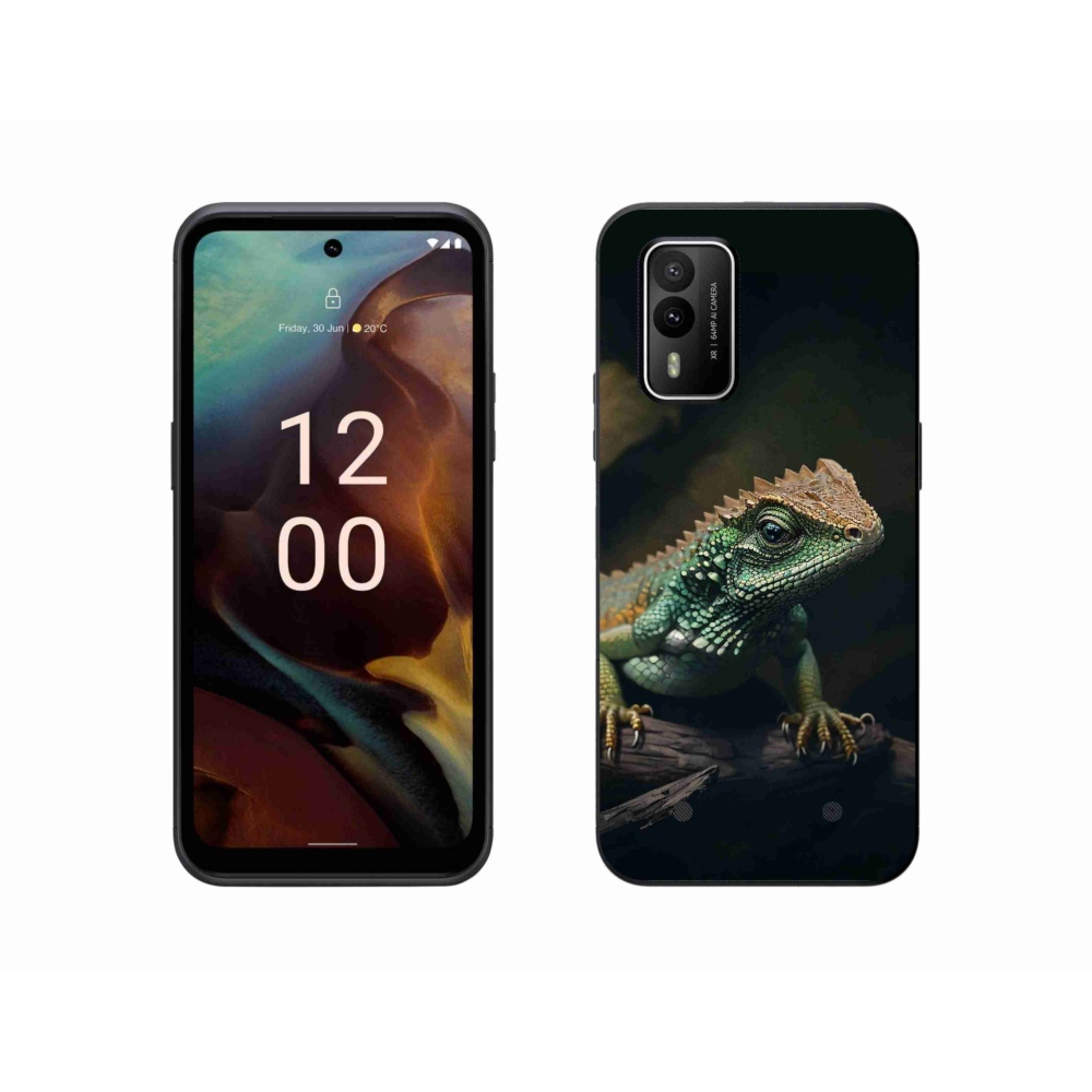 Zselés borítás mmCase a Nokia XR21 készülékhez - gyík