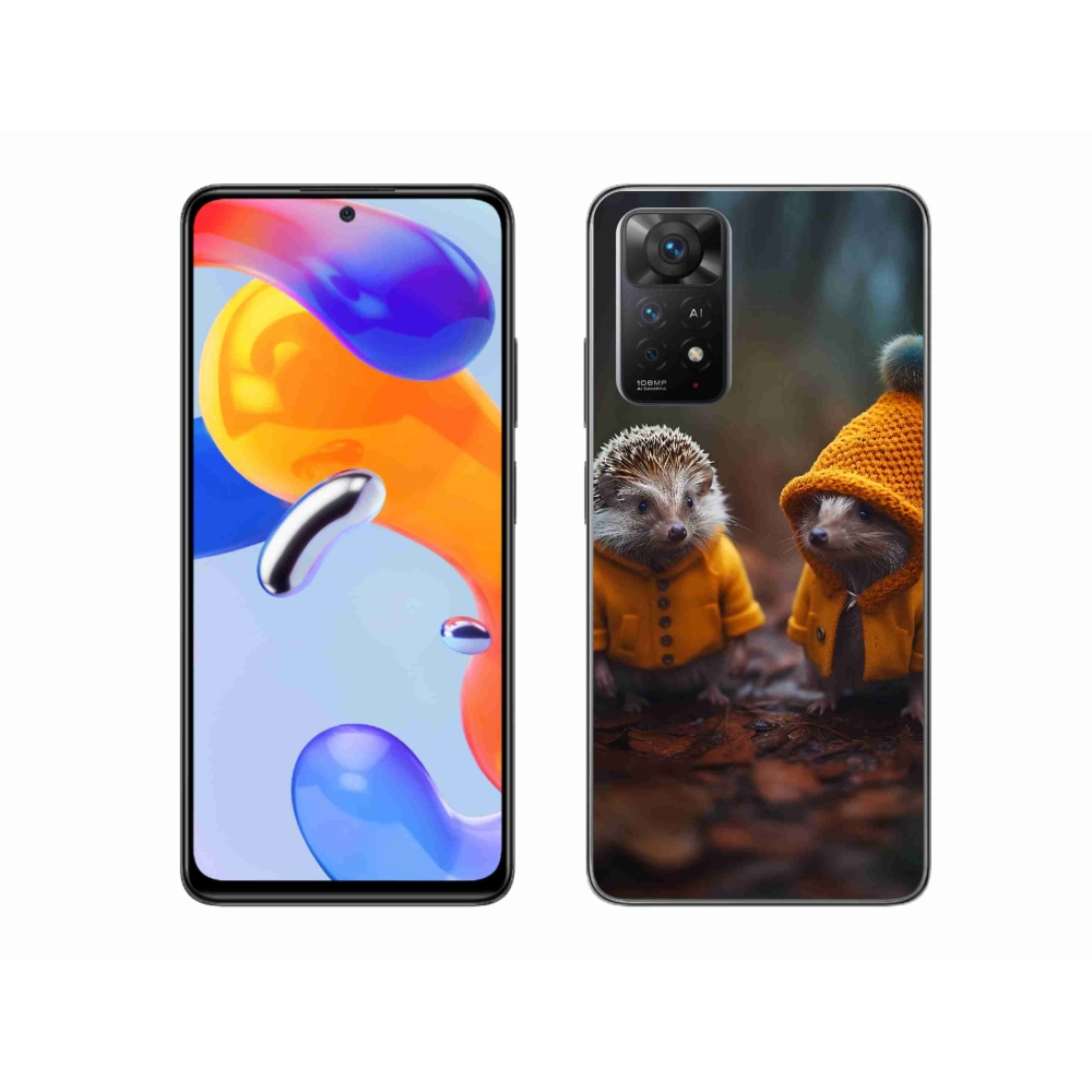 Gél borítás mmCase a Xiaomi Redmi Note 11 Pro 4G/5G-hez - sündisznók