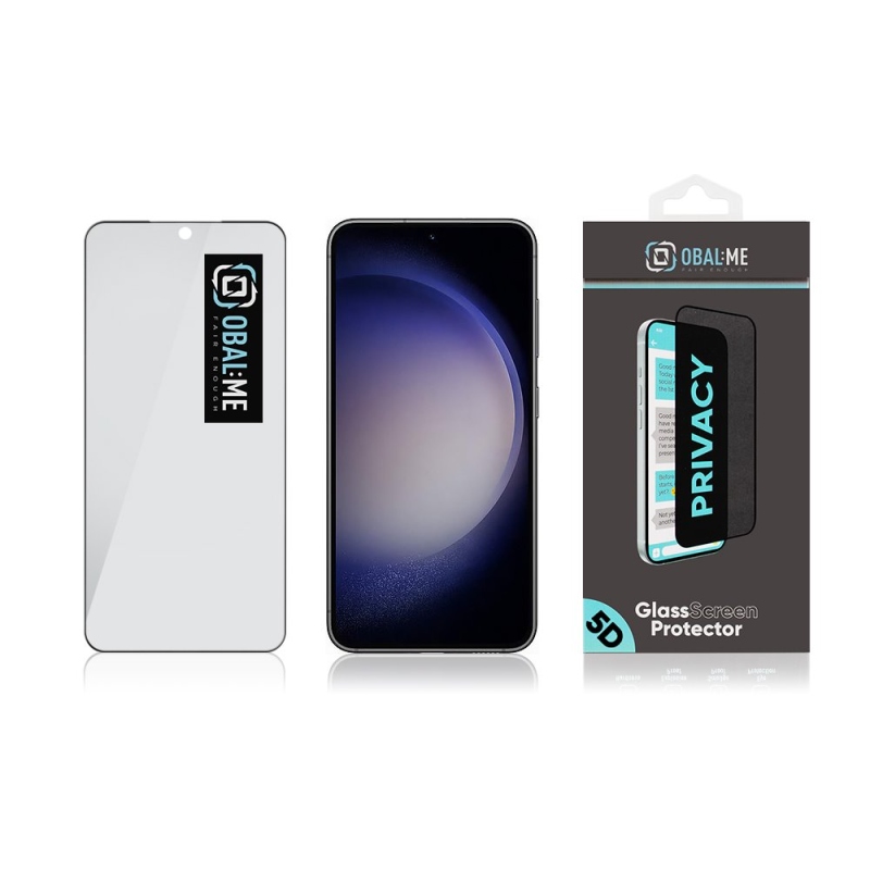 CSOMAG:ME Privacy 5D edzett üveg Samsung Galaxy S23 Fekete