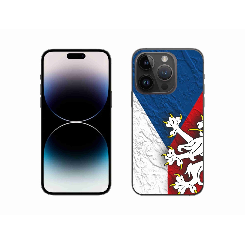 Zselés borítás mmCase iPhone 14 Pro 6.1 - cseh zászló 1
