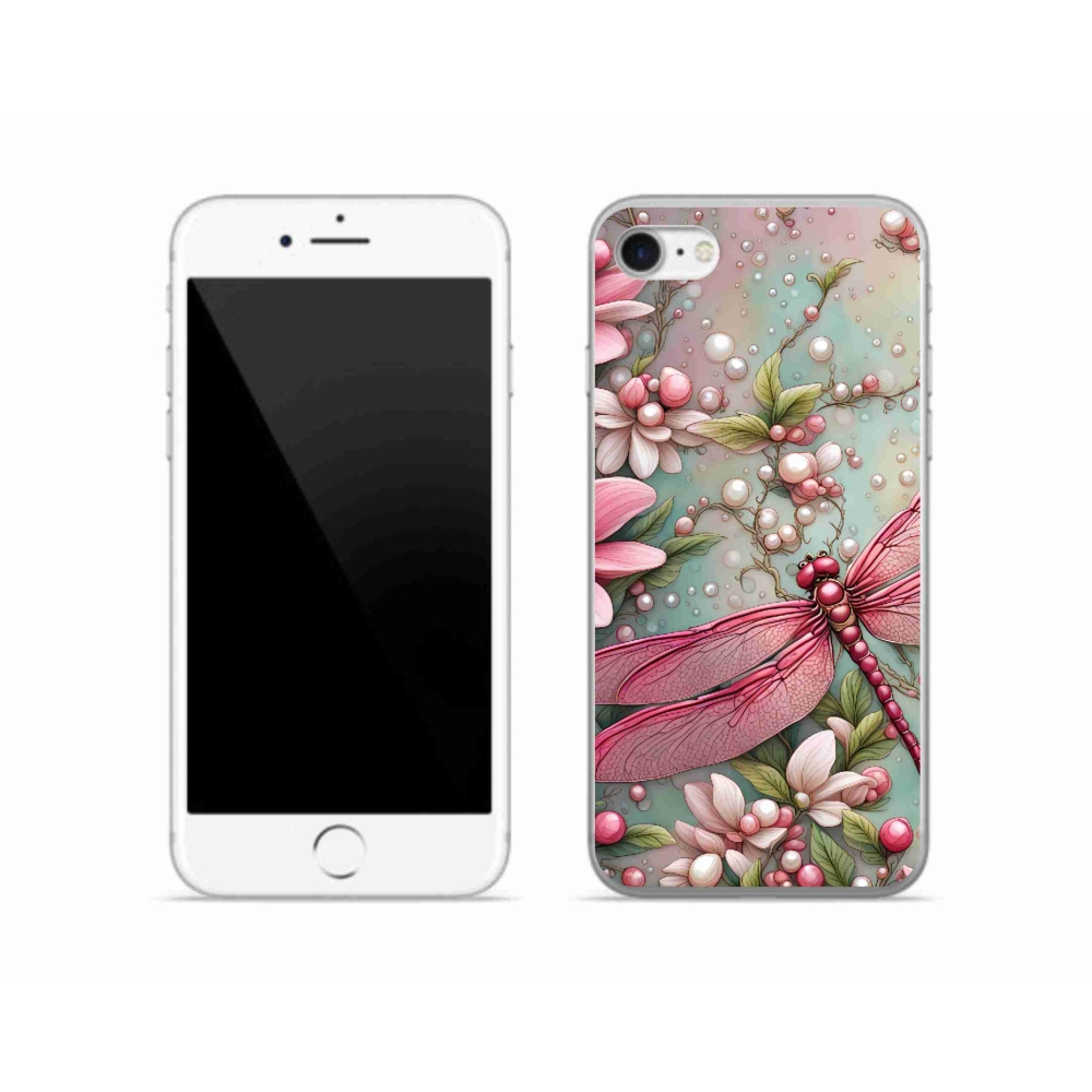 Zselés borítás mmCase iPhone SE (2020) - szitakötőhöz