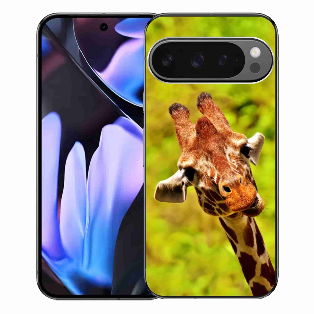 Zselés borítás mmCase a Google Pixel 9 Pro XL-hez - zsiráf