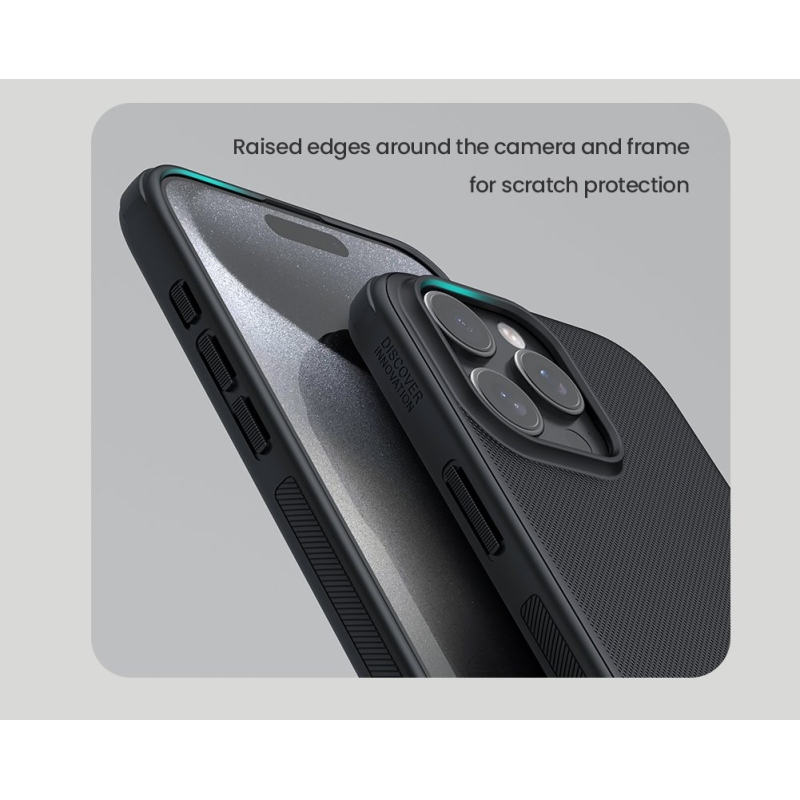 Nillkin Super Frosted PRO hátlap az Apple iPhone 16 Pro Max készülékhez Fekete