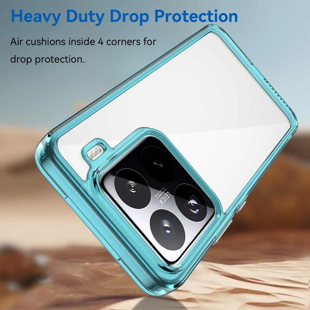 Gél tok fix hátlappal Xiaomi 15 Pro-hoz - világoskék