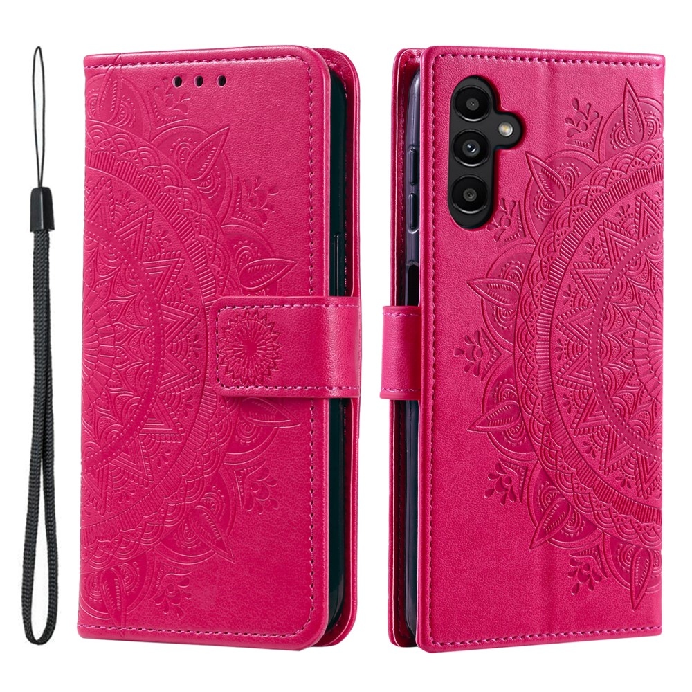 Mandala könyv tok Samsung Galaxy A26 5G - rózsa