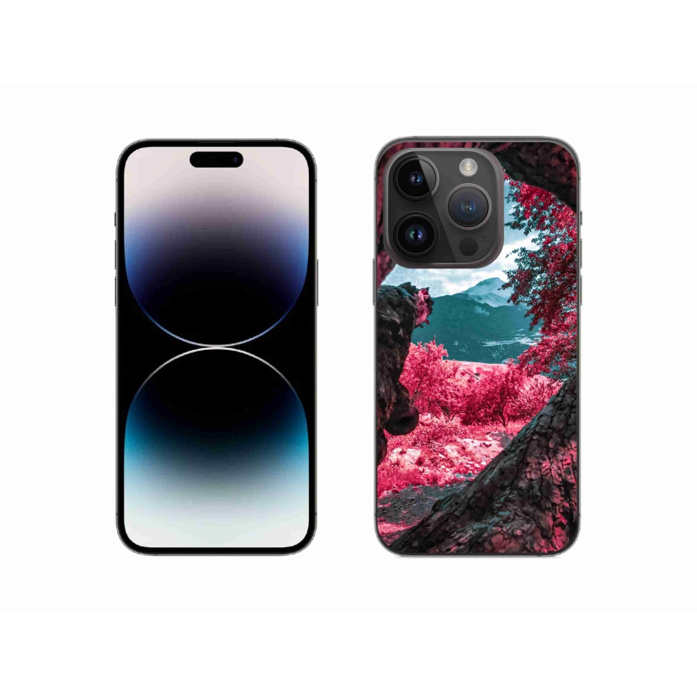 Zselés borítás mmCase iPhone 14 Pro készülékhez - hegyi kilátás