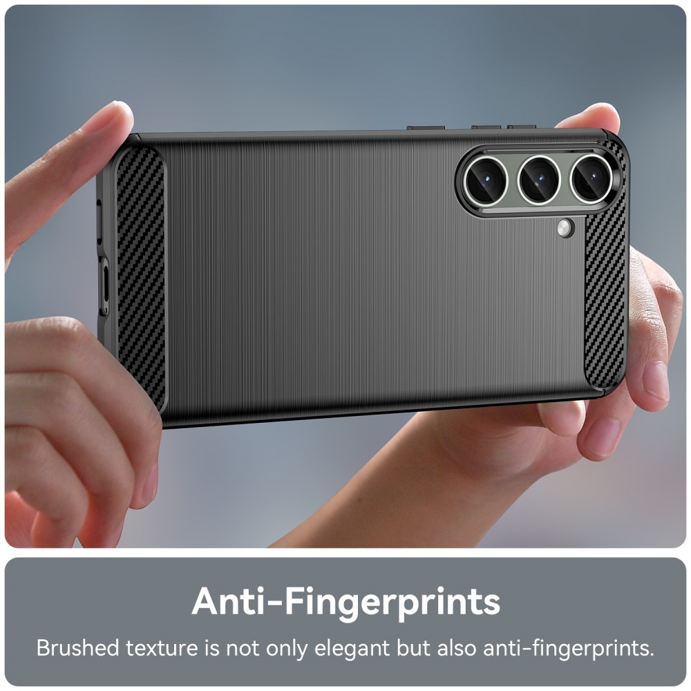 Szénálló zselés tok Samsung Galaxy S24+/S25+ készülékhez - fekete