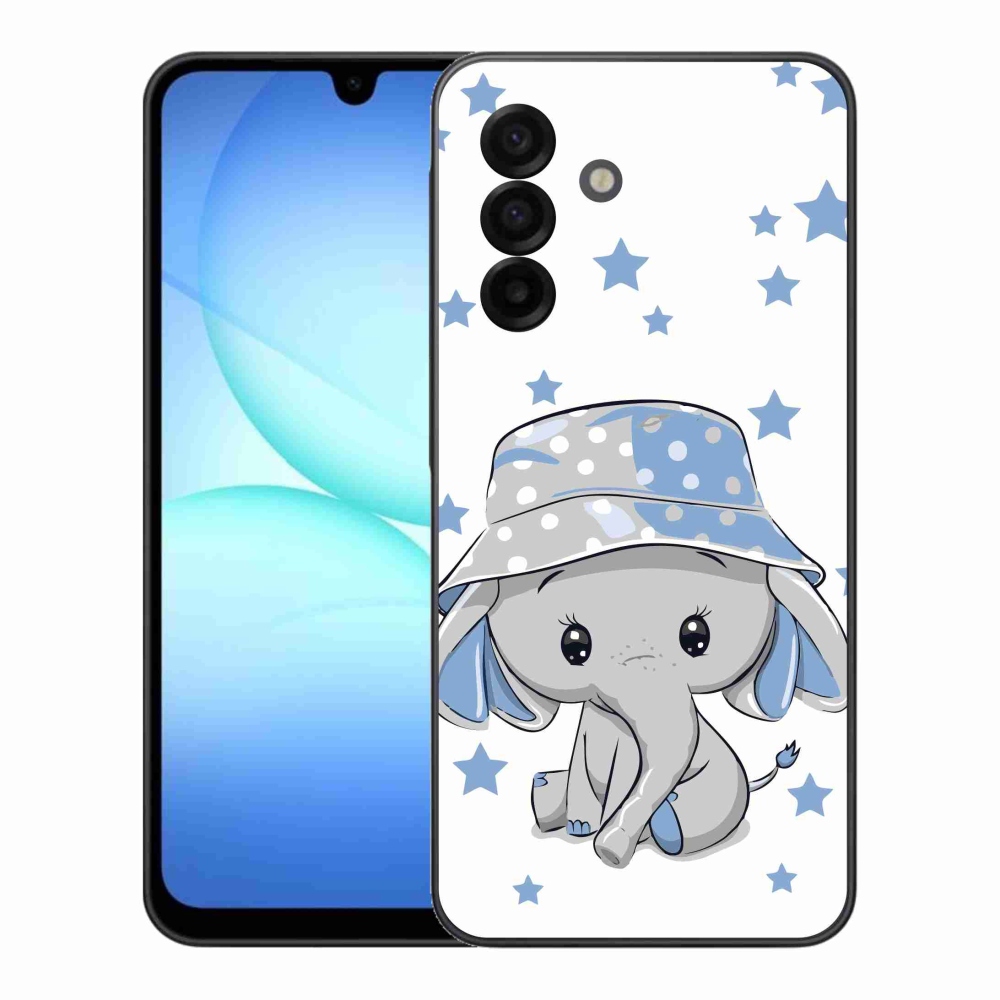 Gél védőhuzat mmCase Samsung Galaxy A17 4G/5G - kék elefánthoz