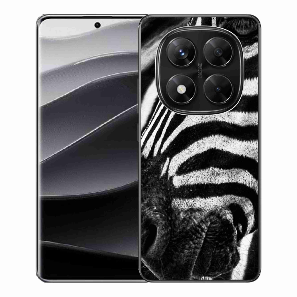 Zselés borítás mmCase a Xiaomi Redmi Note 14 Pro 5G/Poco X7 5G számára - zebra