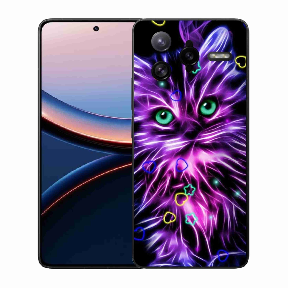 Gél borítás mmCase a Xiaomi Poco F7 Ultra számára - absztrakt macska