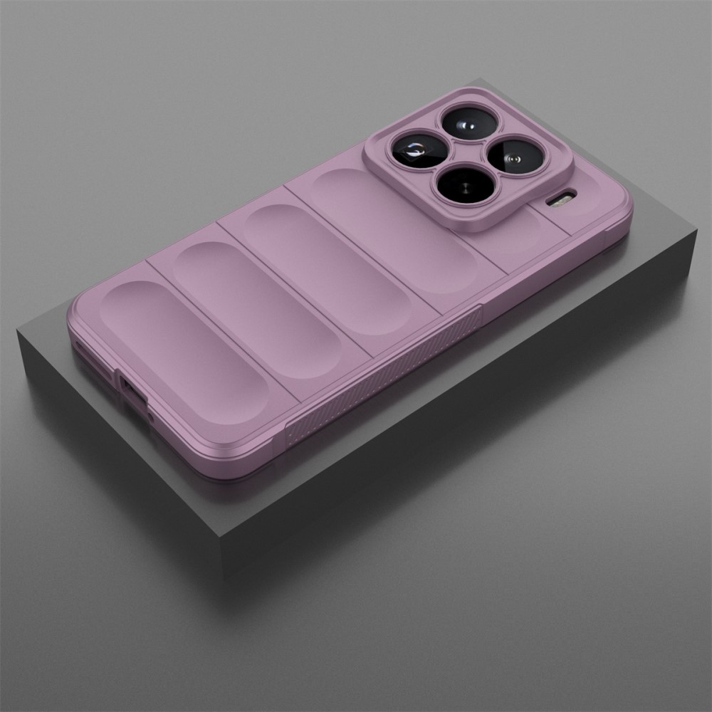 Rugg tartós zselés tok Xiaomi 15 Pro - világos lila