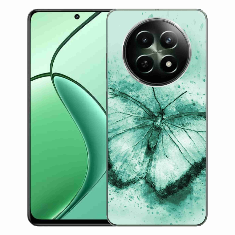 Gél tok mmCase a Realme 12 5G/12x 5G készülékhez - zöld pillangó