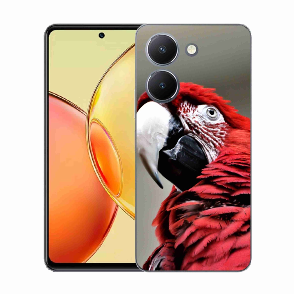 Zselés borítás mmCase a Vivo Y36-hoz - papagáj ara piros