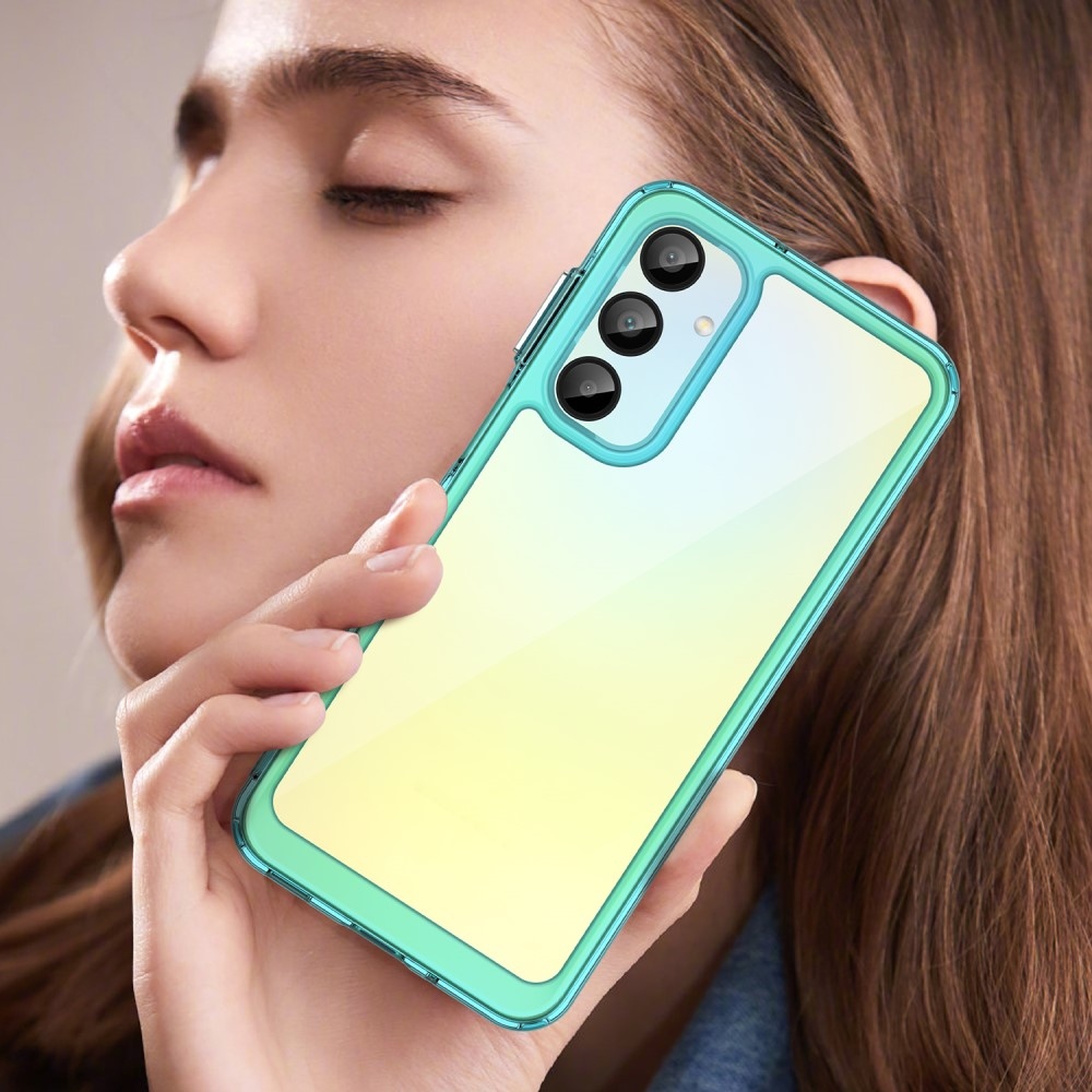 Gél tok kemény hátlappal Samsung Galaxy A16 4G/5G készülékhez - világoskék színben
