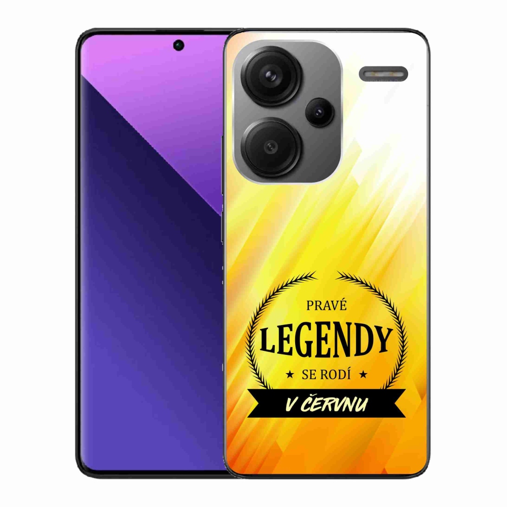 Gél borítás mmCase a Xiaomi Redmi Note 13 Pro+ 5G - Legendák júniusban sárga háttérrel