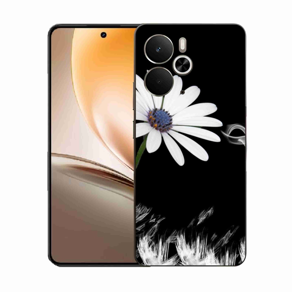 Gél borító mmCase a Realme 14 5G készülékhez - fehér virág