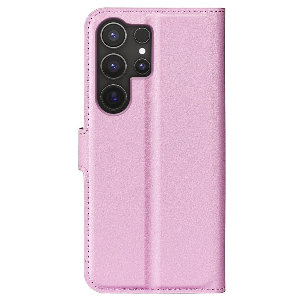 Litchi könyv tok Samsung Galaxy S25 Ultra - rózsaszínű