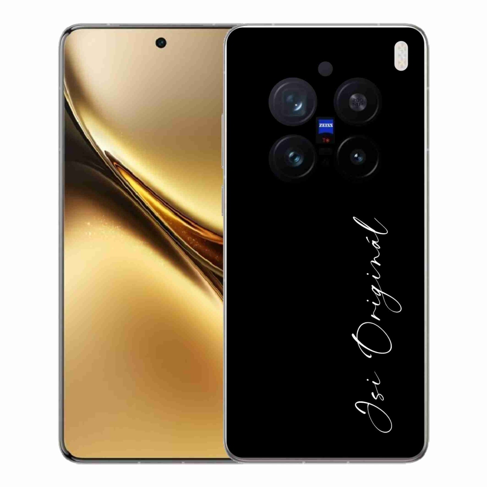 Gél borító mmCase a Vivo X200 Pro 5G-n - te vagy az eredeti fekete háttér