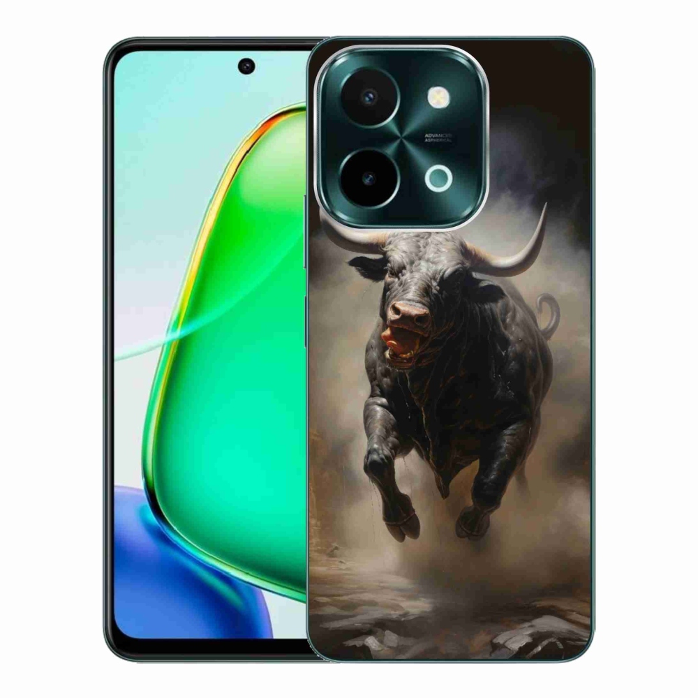 Zselés borítás mmCase a Vivo Y28-hoz - dühös bika