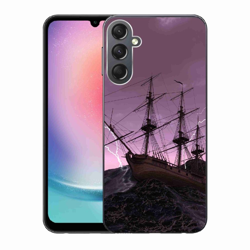 Zselés borítás mmCase Samsung Galaxy A24 készülékhez - hajó a viharban