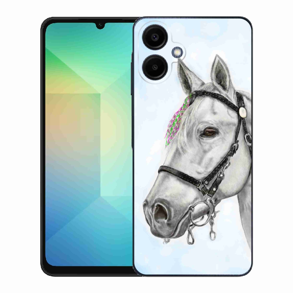 Zselés borítás mmCase Samsung Galaxy A06 4G - fehér ló 1