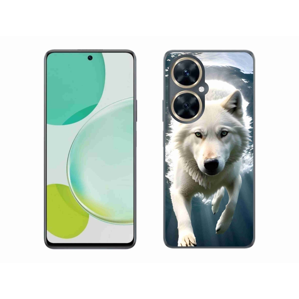 Gél borítás mmCase a Huawei Nova 11i készülékhez - fehér farkas