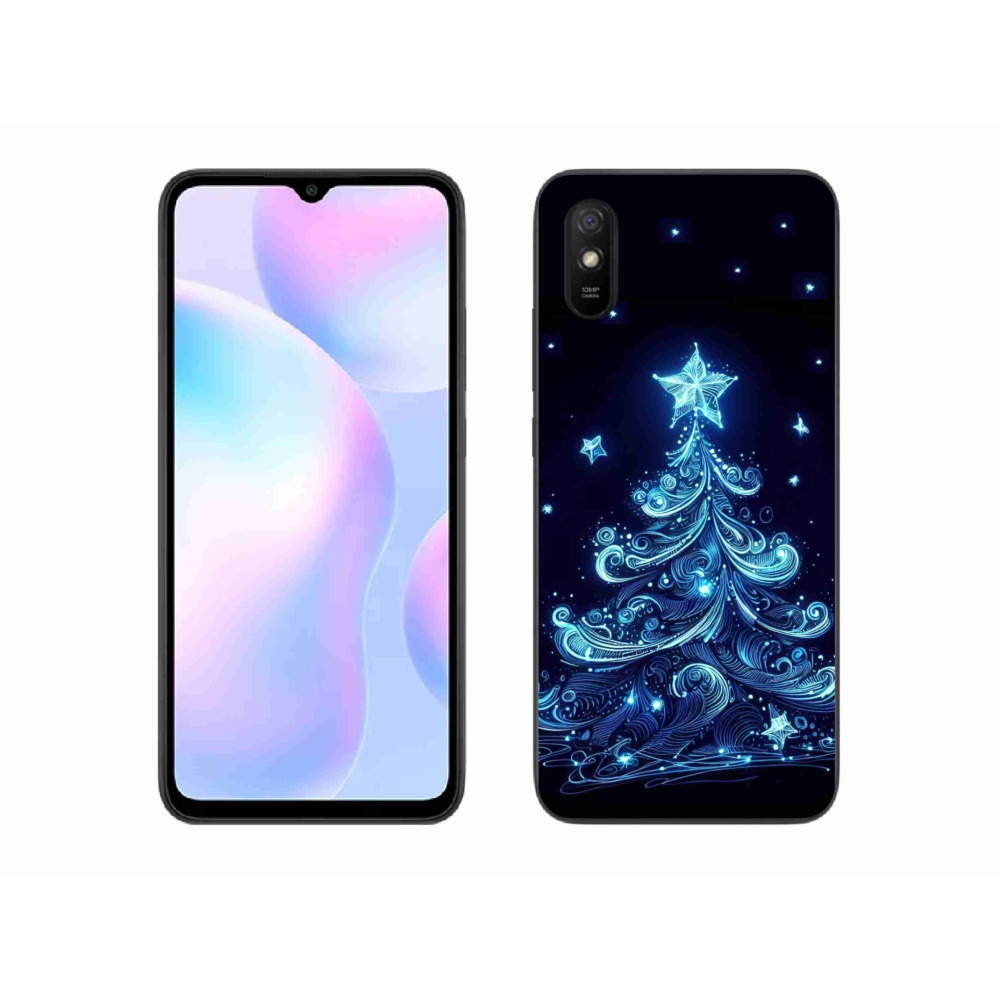 Gél borítás mmCase a Xiaomi Redmi 9A számára - neon karácsonyfa 4