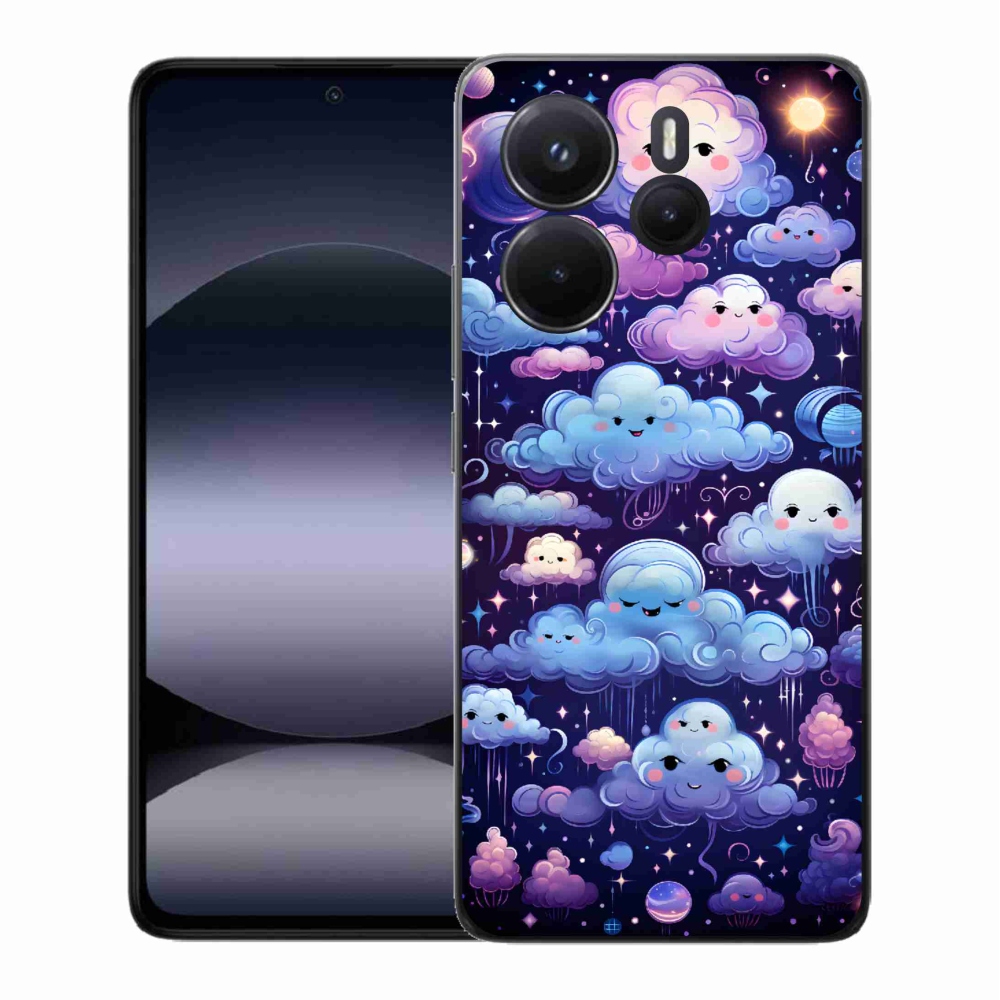 Gél borítás mmCase a Xiaomi Redmi Note 14-hez - felhők