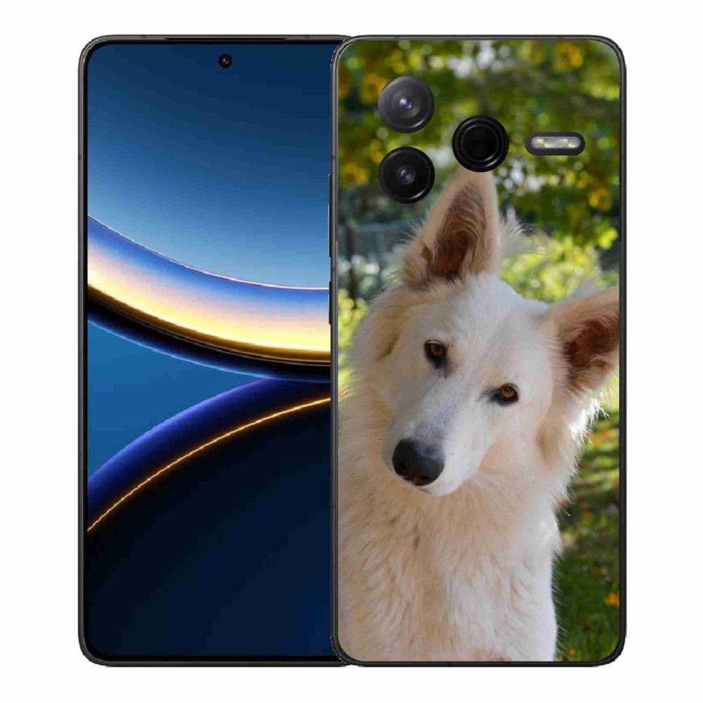 Gél borítás mmCase a Xiaomi Poco F7 Pro számára - fehér svájci juhász 1