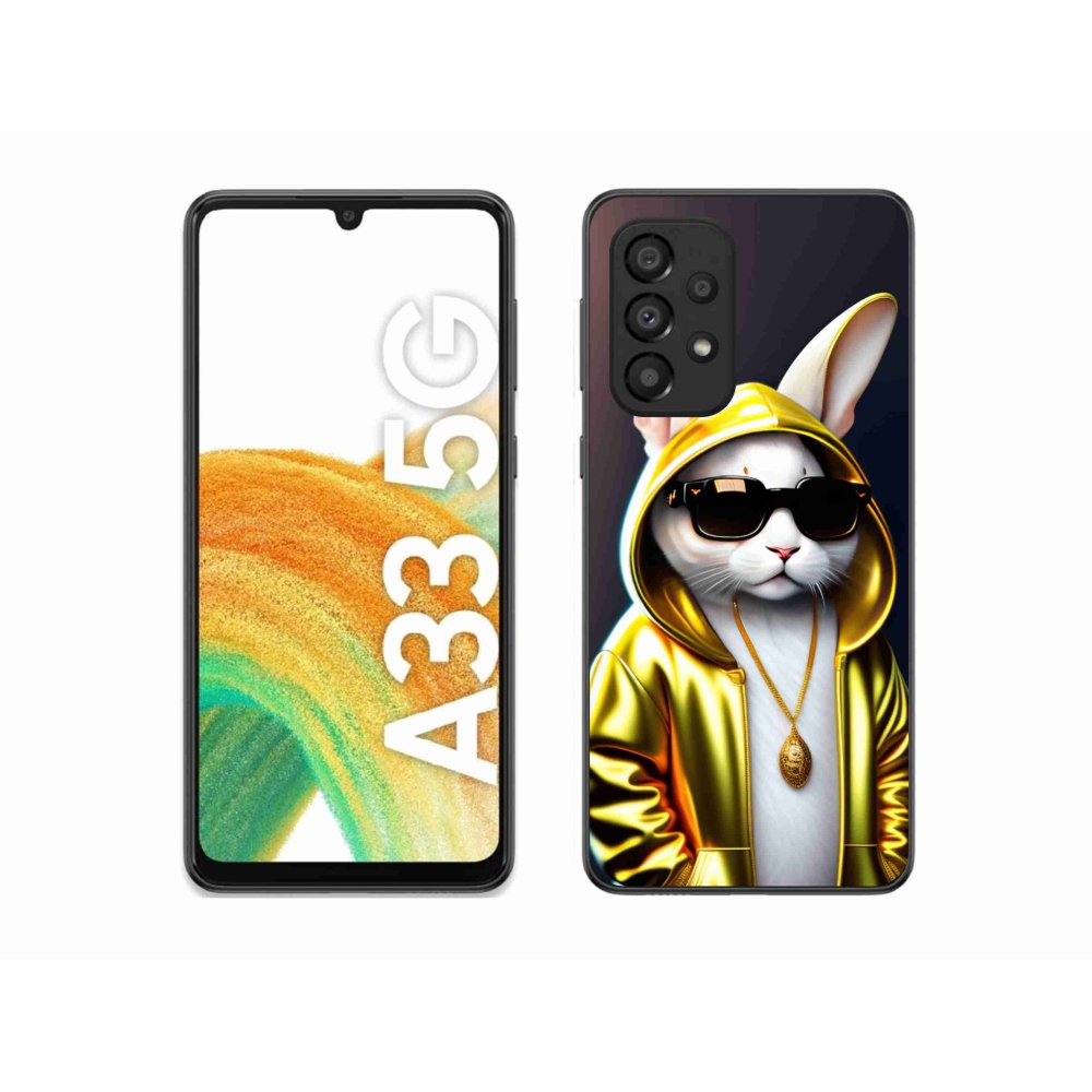 Gél borítás mmCase Samsung Galaxy A33 5G - macskafőnökhöz