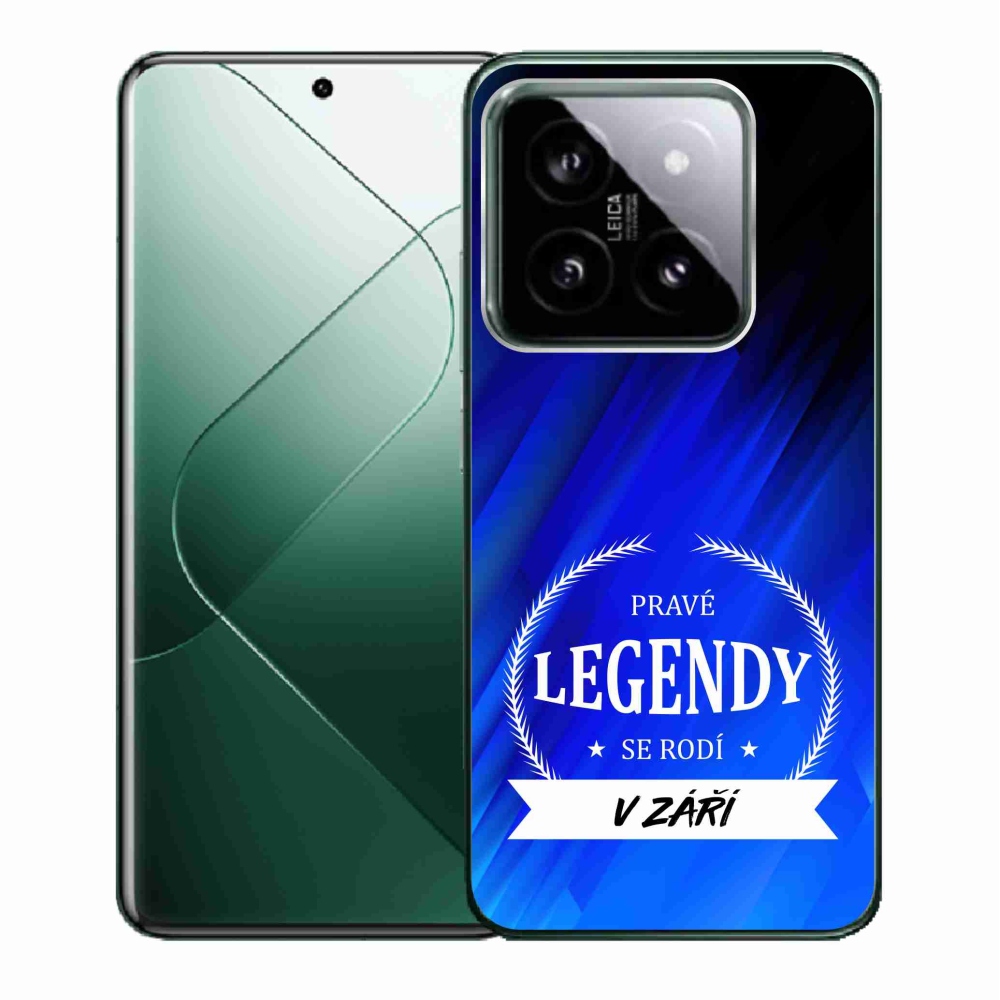 Gél borító mmCase a Xiaomi 14 - Legendák szeptemberben kék háttérrel