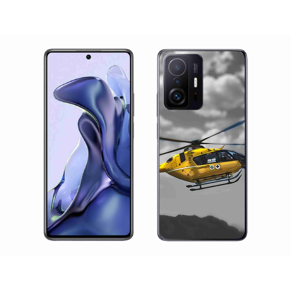 Gél borítás mmCase a Xiaomi 11T számára - sárga helikopter