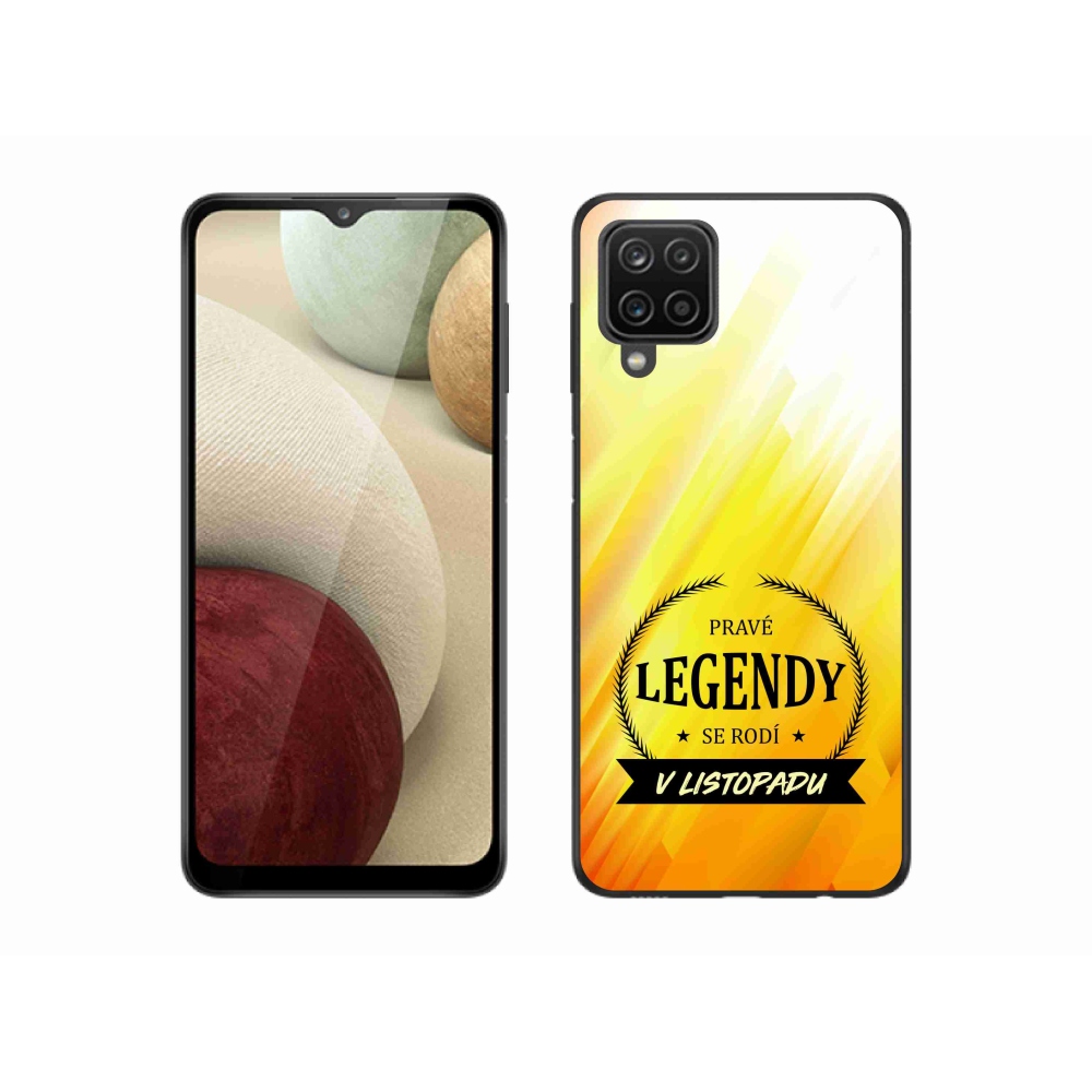 Gél borító mmCase Samsung Galaxy M12 - Legendák novemberben sárga háttérrel