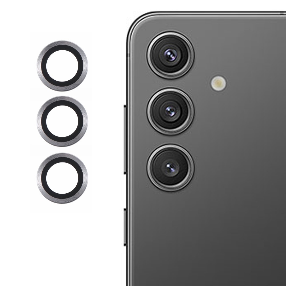 Fém kamera lencse üveg Samsung Galaxy S25+ (különálló üveg) - ezüst