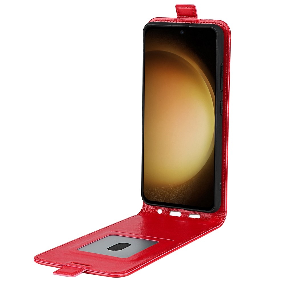 Függőleges flip tok Samsung Galaxy S24+ készülékhez - piros