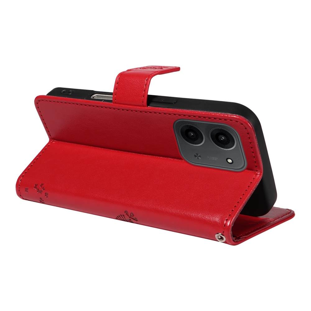 Fák könyve tok Xiaomi Redmi 15C 4G/5G (173mm) - piros