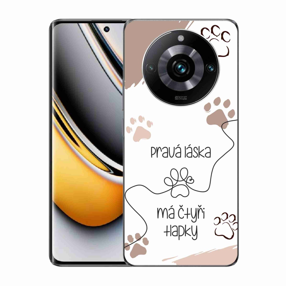 Gél borítás mmCase a Realme 11 Pro/11 Pro+ készülékhez - kutyamotívum 1 fehér háttér