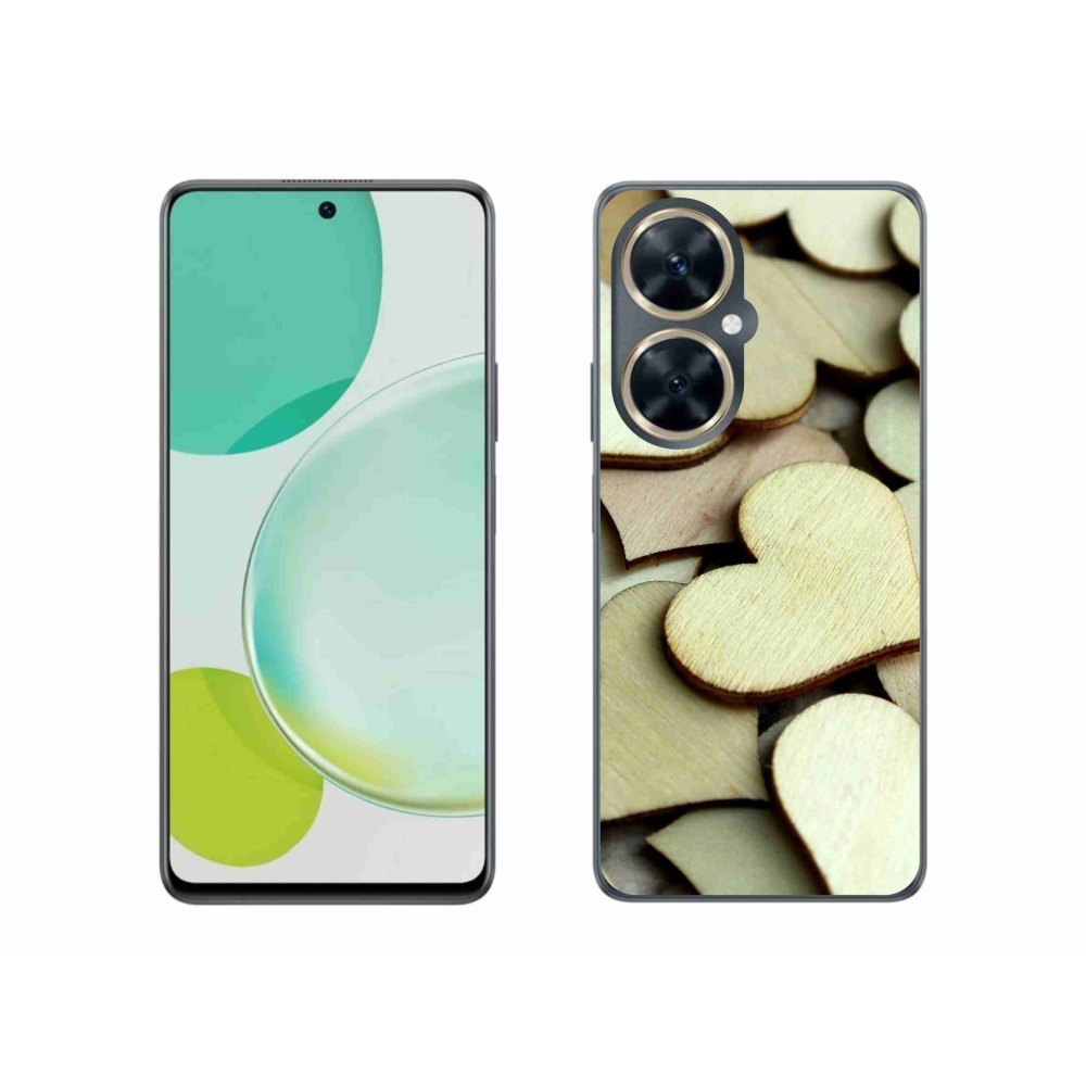 Gél borító mmCase a Huawei Nova 11i készülékhez - fából készült szívek